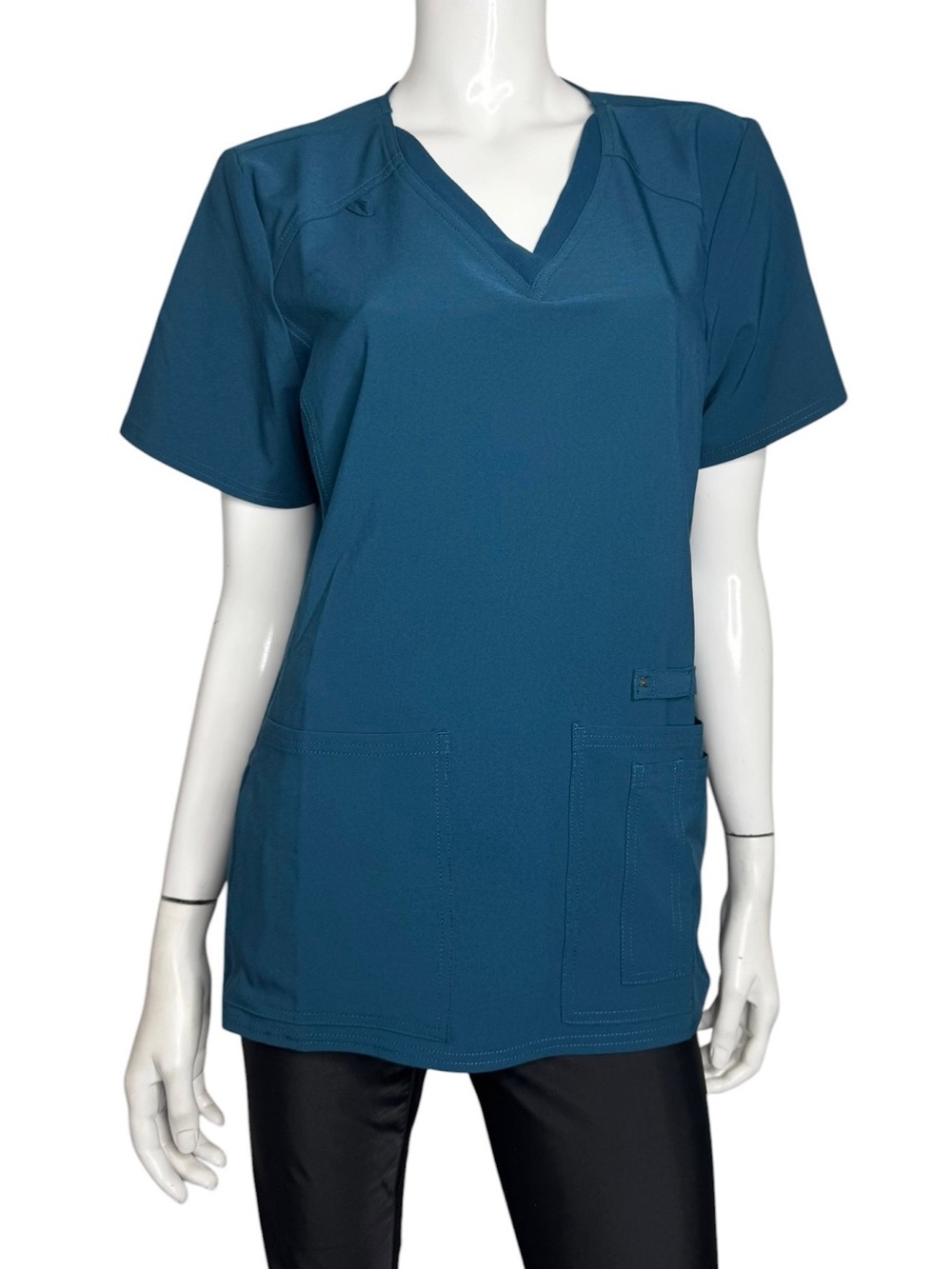 NWT Cherokee iflex Teal V-Neck Short Sleeve Medical Scrub Top
